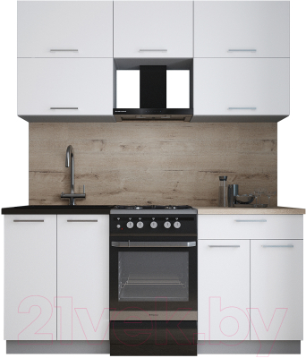 Кухонный гарнитур Интерлиния Мила Gloss 50-17 - фото