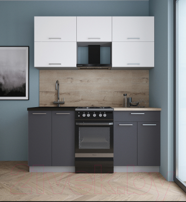 Кухонный гарнитур Интерлиния Мила Gloss 50-17