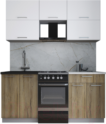 Кухонный гарнитур Интерлиния Мила Gloss 50-17 - фото