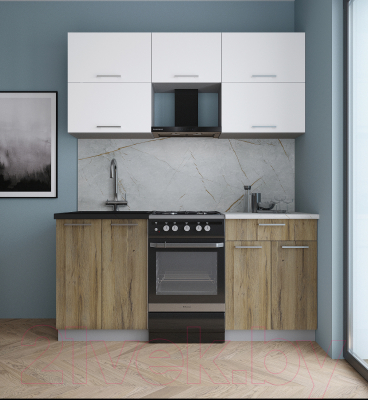 Кухонный гарнитур Интерлиния Мила Gloss 50-17