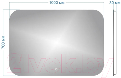 Зеркало Teymi Solli Oreol 100x70 / T20228S