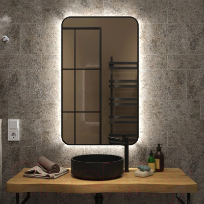 Зеркало Teymi Solli Black Soft Line 60x100 / T20234S