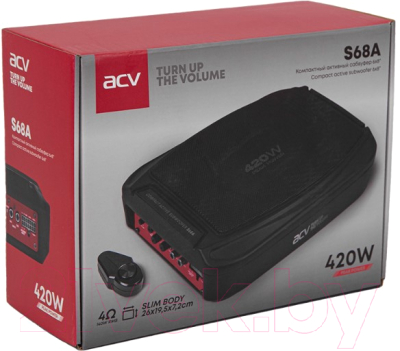 Корпусной активный сабвуфер ACV S68A
