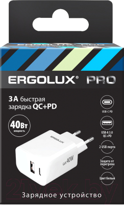 Адаптер питания сетевой Ergolux ELX-РA04QC-C01 - фото