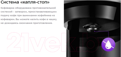 Капельная кофеварка Kitfort KT-7297