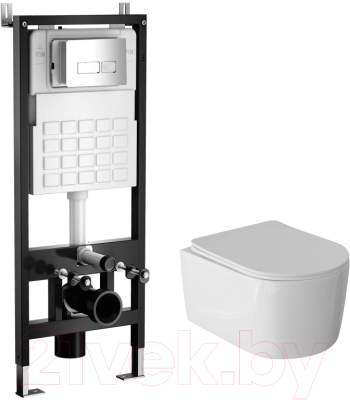 Унитаз подвесной с инсталляцией Wave Solo / 553965 - фото