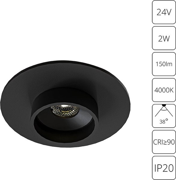 Точечный светильник Arte Lamp Presto A6182PL-1BK