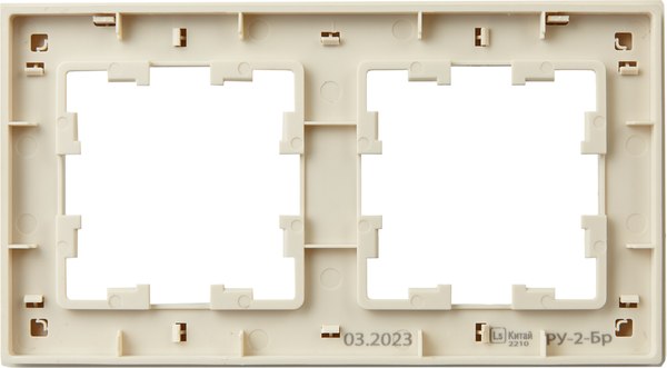 Рамка для выключателей и розеток IEK Brite BR-M22-51-K10