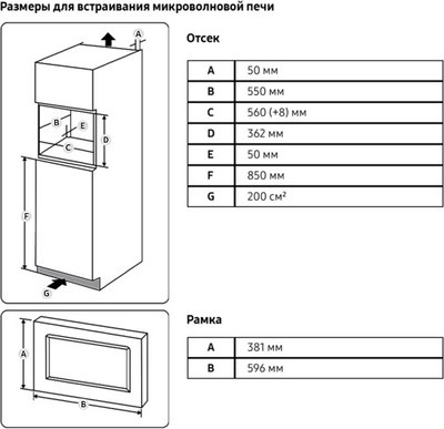 Микроволновая печь Samsung MS23A7118AW/BW