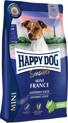 Сухой корм для собак Happy Dog Mini France 24/12 Утка и картофель / 61242 - фото