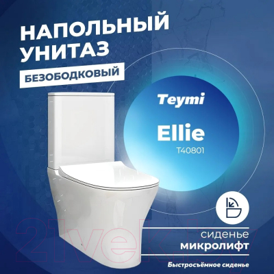 Унитаз напольный Teymi Ellie / T40801