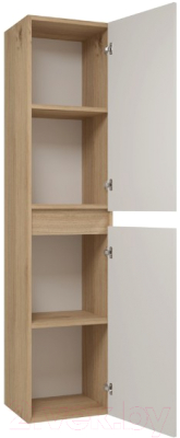 Шкаф-пенал для ванной Teymi Ritta / T60522 (дуб эврика/белый матовый)