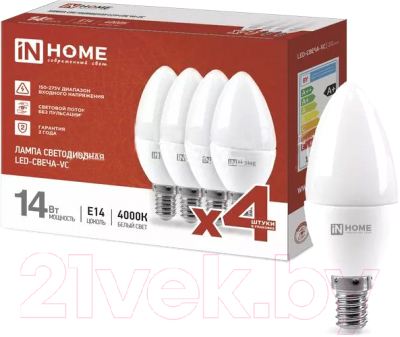 Лампа INhome LED-Свеча-VC / 4690612052328 - фото