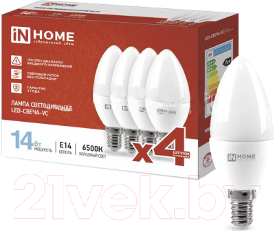 Набор ламп INhome LED-Свеча-VC / 4690612052335 - фото