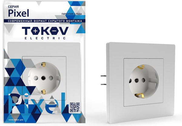 Розетка Tokov Electric Pixel TKE-PX-R1FZSF-C01