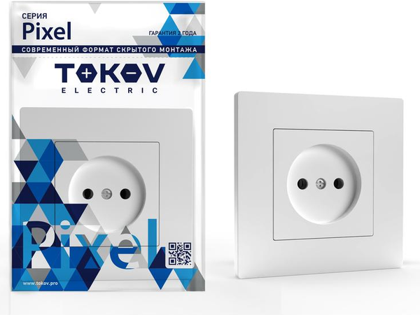 Розетка Tokov Electric Pixel TKE-PX-R1F-C01