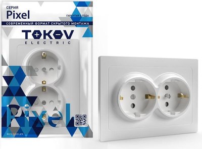 Розетка Tokov Electric Pixel TKE-PX-R2FZSF-C01