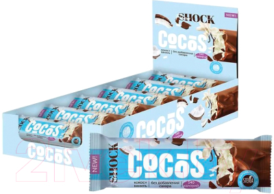 Набор протеиновых батончиков FitnesShock Ваниль-кокос - фото