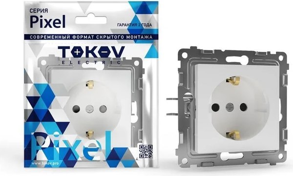 Розетка Tokov Electric Pixel TKE-PX-R1Z-C01