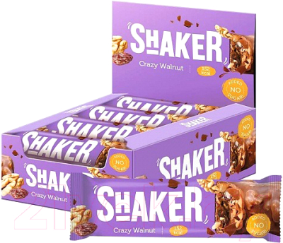 Набор протеиновых батончиков FitnesShock Bar Грецкий орех - фото