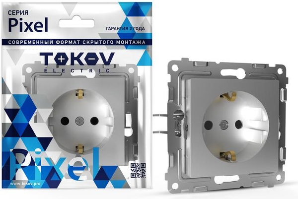 Розетка Tokov Electric Pixel TKE-PX-R1ZSF-C03 