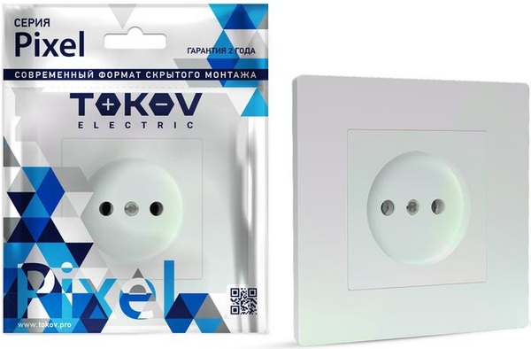 Розетка Tokov Electric Pixel TKE-PX-R1F-C04