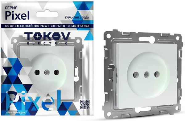 Розетка Tokov Electric Pixel TKE-PX-R1SF-C04