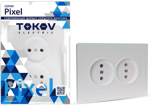 Розетка Tokov Electric Pixel TKE-PX-R2F-C04