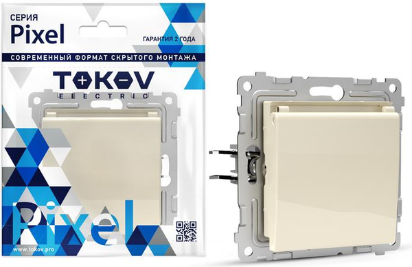 Розетка Tokov Electric Pixel TKE-PX-R1ZSW1-C02