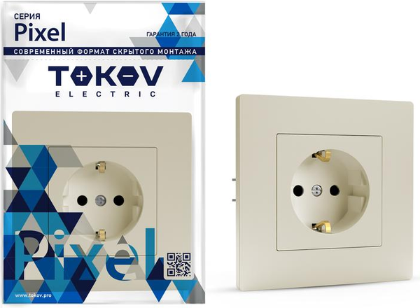 Розетка Tokov Electric TKE-PX-R1FZSF-C02