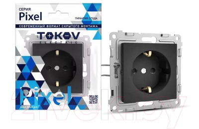 Розетка Tokov Electric Pixel TKE-PX-R1ZSF-C14