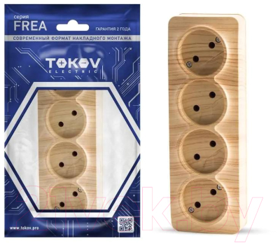 Розетка Tokov Electric Frea TKE-FR-R4-C25