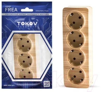 Розетка Tokov Electric Frea TKE-FR-R4Z-C25