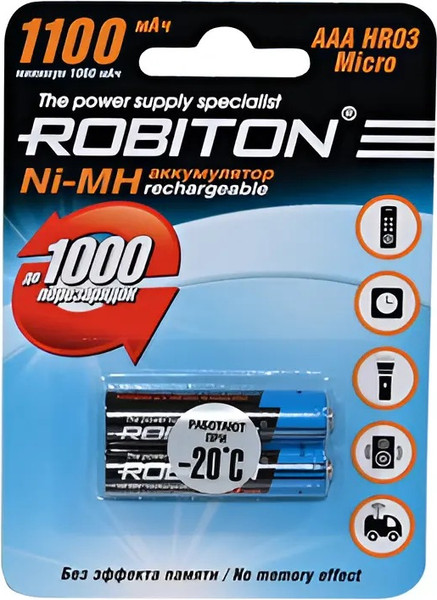Аккумулятор Robiton 1100MHAAA SR2