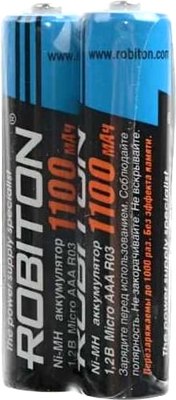 Комплект аккумуляторов Robiton 1100MHAAA-2 BL2 - фото