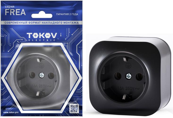 Розетка Tokov Electric Frea TKE-FR-R1Z-C14 - фото