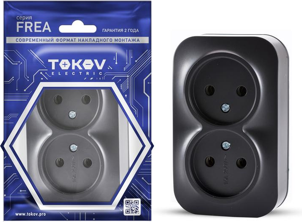 Розетка Tokov Electric Frea TKE-FR-R2-C14 - фото