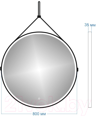 Зеркало Teymi Tiko D80 / T20904S