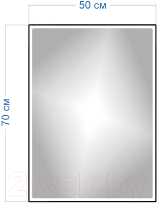 Зеркало Teymi Helmi 50x70 Black Edition / T20302