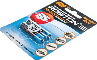 Комплект аккумуляторов Robiton 600MHAAA-2 BL2