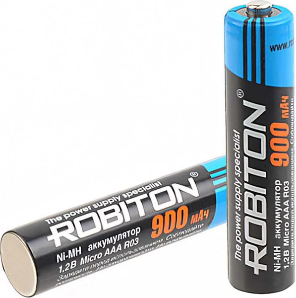 Комплект аккумуляторов Robiton 900MHAAA-2 BL2