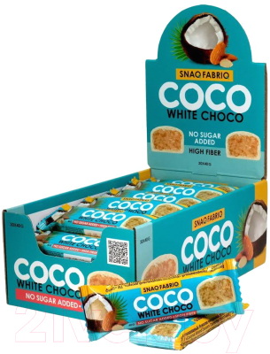Набор протеиновых батончиков Snaq Fabriq Сосо Кокосово-миндальный десерт - фото