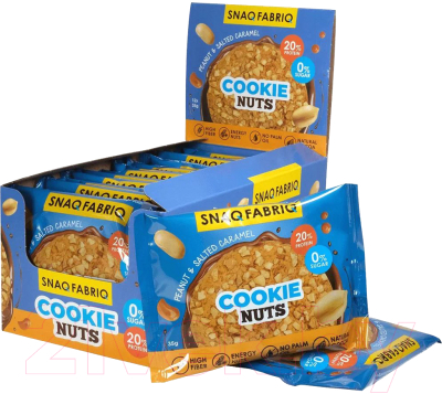 Протеиновое печенье Snaq Fabriq Cookie Nuts Арахисовый десерт - фото