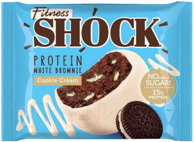 Набор протеинового печенья FitnesShock Shocks! Брауни с ароматом печенья - фото