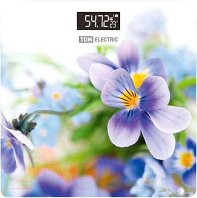 Напольные весы электронные TDM Фиалки SQ4012-0003 - фото