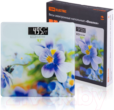 Напольные весы электронные TDM Фиалки SQ4012-0003