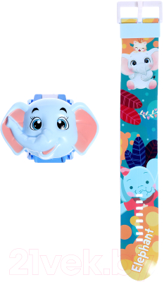 Часы наручные детские Zabiaka Часы-проектор. Слоник / 10093179