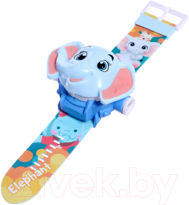 Часы наручные детские Zabiaka Часы-проектор. Слоник / 10093179