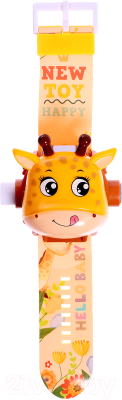 Часы наручные детские Zabiaka Часы-проектор. Жирафик / 10093178 - фото