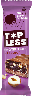 Набор протеиновых батончиков FitnesShock Top Less с дробленым фундуком - фото